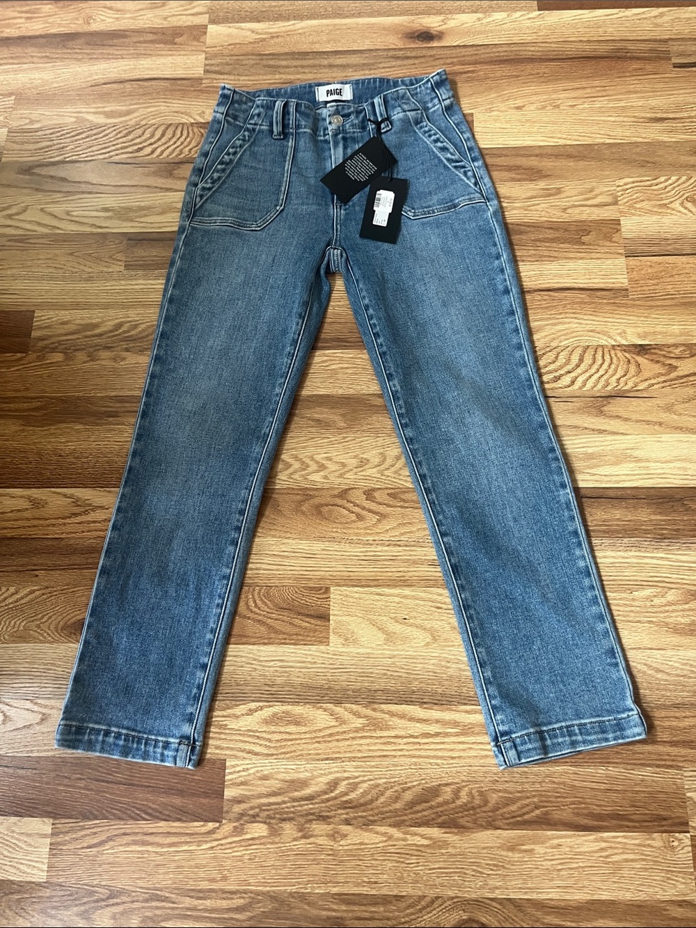 PAIGE Mayslie (Fontessa Color) High-Rise Straight Leg Jeans Sz 26